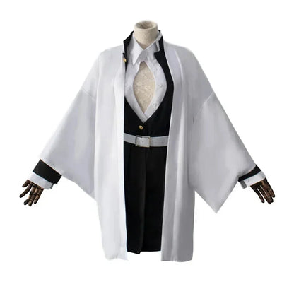 Anime Kanroji Mitsuri Cosplay Costume Kimono Haori Dress Wig Clothes Halloween Costume for Adult Children