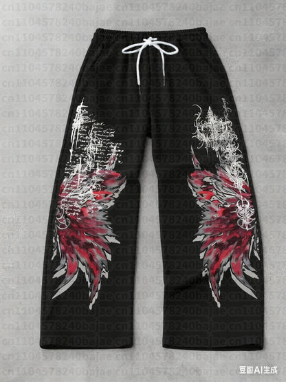 2026 Gothic Punk Vintage Fashionable Breathable Quick Drying Pants Sports and Fitness Pants 3D Printed Sportswear Adult Kids