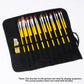 Painting Brushes Canvas Storage Bag, 22 Slots Watercolour and Gouache Brushes Calligraphy Brushes Storage Bag, Roll up Pen Bag