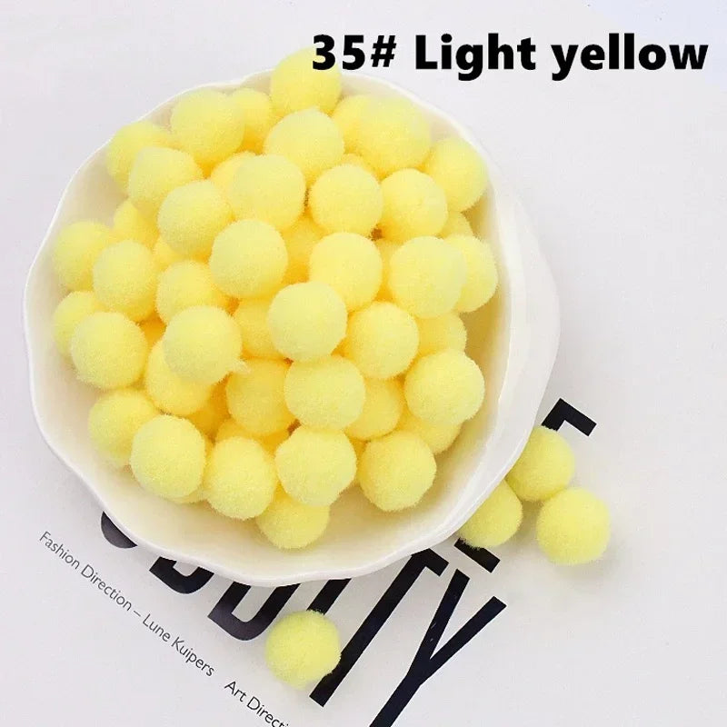 Mini Fluffy Soft Pom Poms Pompoms Ball,Handmade Craft Toys,Wedding Christmas Decor,DIY Sewing Supplies,8mm,10mm,15mm,20mm,30mm