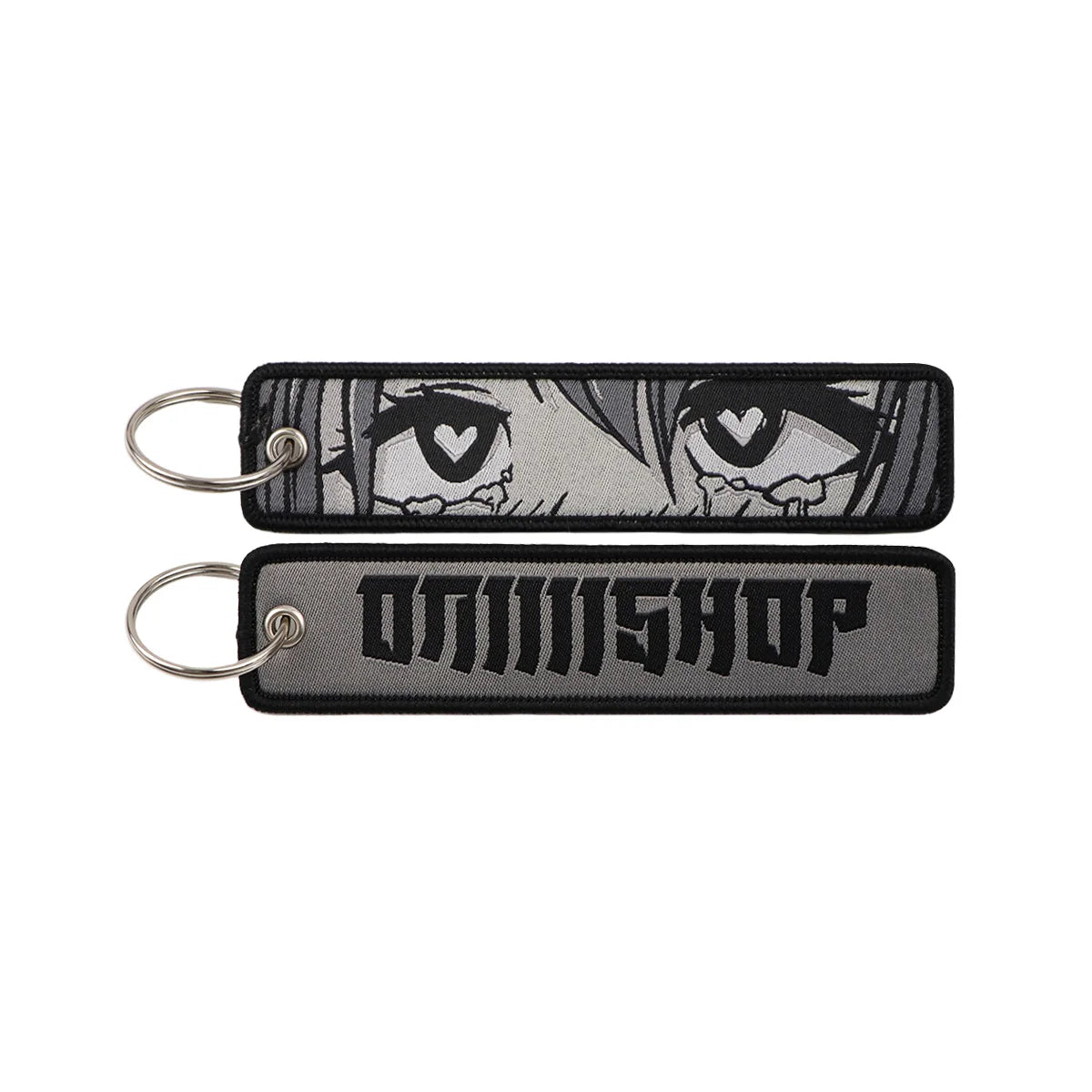 Popular Anime Character Embroidery Keychain Cool Cartoon Key Tag Motorcycles Cars Backpack Chaveiro Fashion Keyring Friend Gifts
