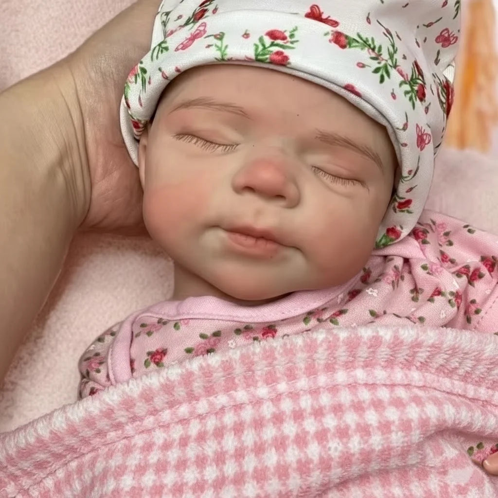 Open Mouth & Washable18Inch Pascale Whole Body Solid Silicone Bebe Reborn  Doll 3D Paint & Unpaint Skin Lifelike Newborn Dol