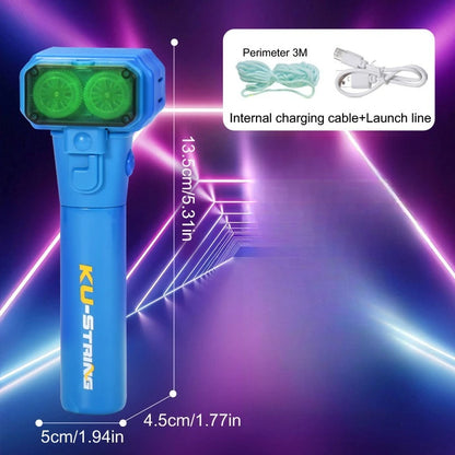 Light Toy String Glow In The Dark String Rope Launcher Luminous Portable Handheld String Stress Relief Toys For Kids Party Gifts