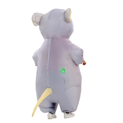 Inflatable Mouse Costume for Adult Blow up Mouse Rat Cosplay Costume Funny Halloween Party Carnival Cosplay Costume Suit