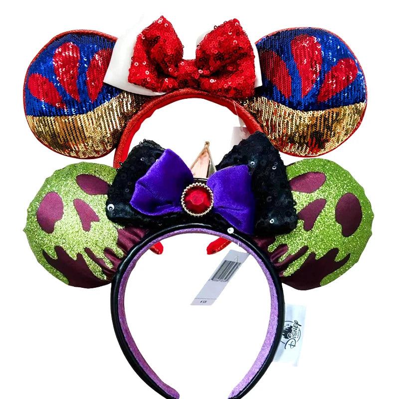 New Halloween Mickey Minnie Mouse Ears Headband Holiday Party Cosplay Hairband EARS COSTUME Plush Adult/Kids Headband Gift