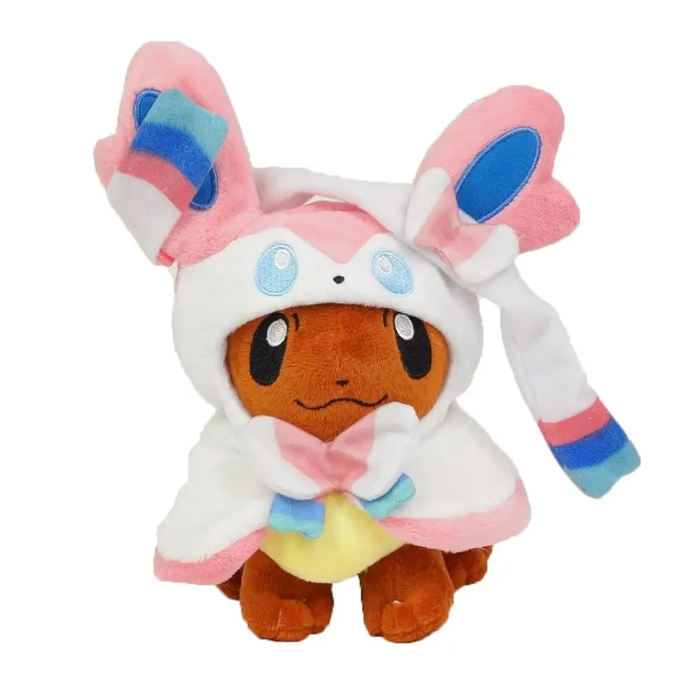Pokemon 8" Eevee Poncho Umbreon Espeon Jolteon Vaporeon Sylveon Flareon Plush Doll Stuffed Toys