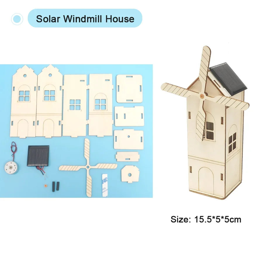DIY Science Kit Educational STEM Kits Car Dinosaur Model Technologia Experimental Tool Wood Puzzle Games School Supply