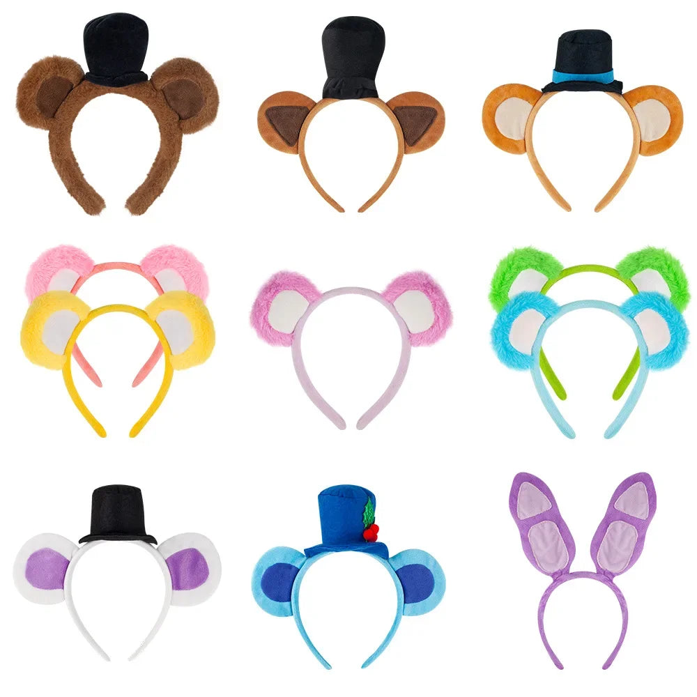 Cute Bear Ears Headband Halloween HairBand Animal Costume Children Adult Party Accessories for Halloween Cosplay