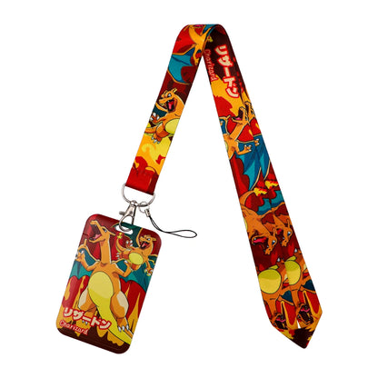 Japanese Anime Monsters Neck Strap Lanyard for Keys Keychain Badge Holder ID Credit Card Pass Mobile Phone Charm Accessories