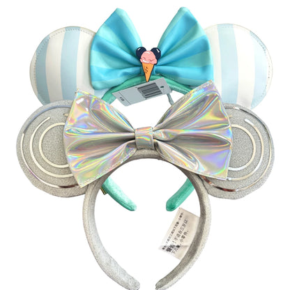 New Halloween Mickey Minnie Mouse Ears Headband Holiday Party Cosplay Hairband EARS COSTUME Plush Adult/Kids Headband Gift