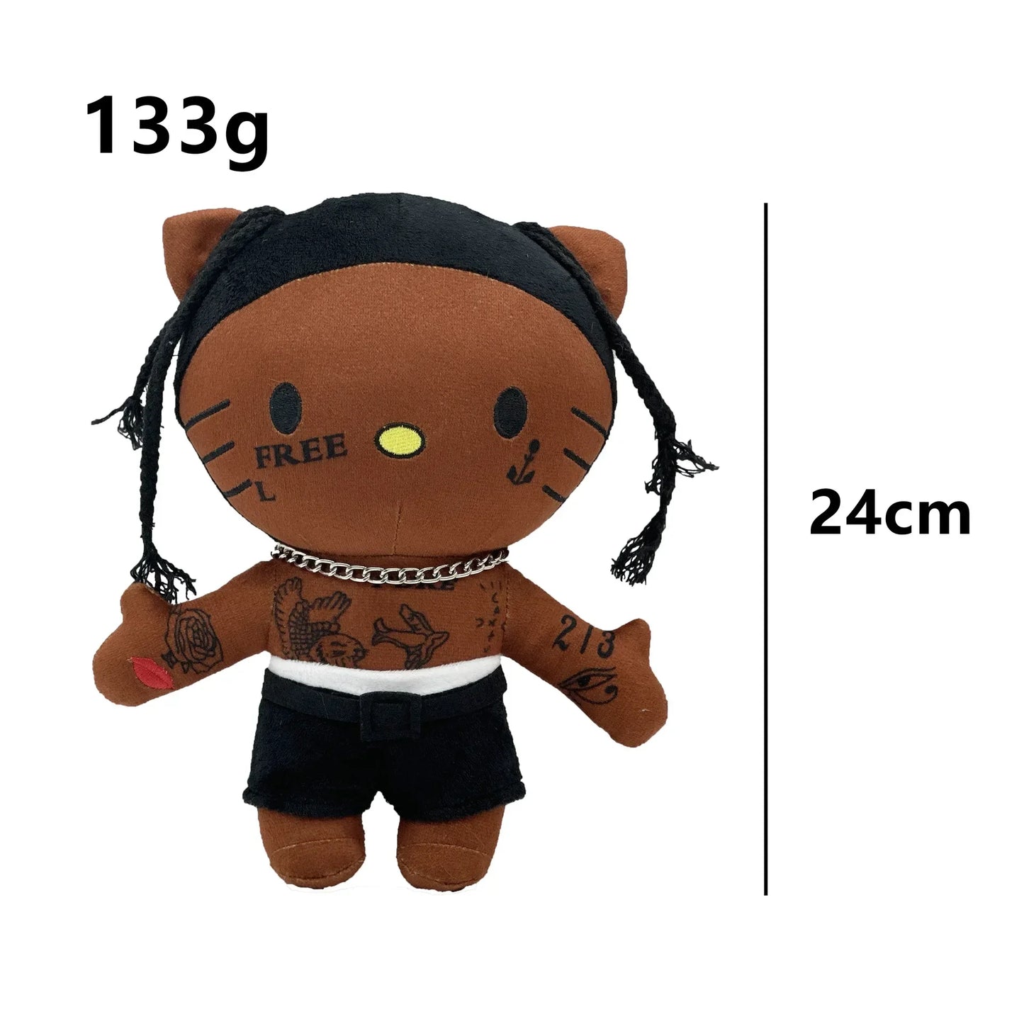 Multiple Styles Cute Cat Eminem XXXTentacion Frank Ocean Plush Toy Doll with Clothes Stuffed Soft Plush Toys Fans Collect Gift