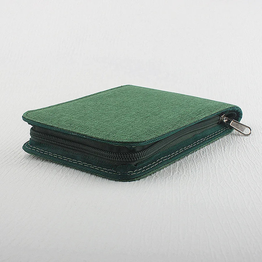 48 /24/10 Slots Fountain Pen Case, Canvas Pen Holder Display Pouch Bag Storage Large Capacity Waterproof