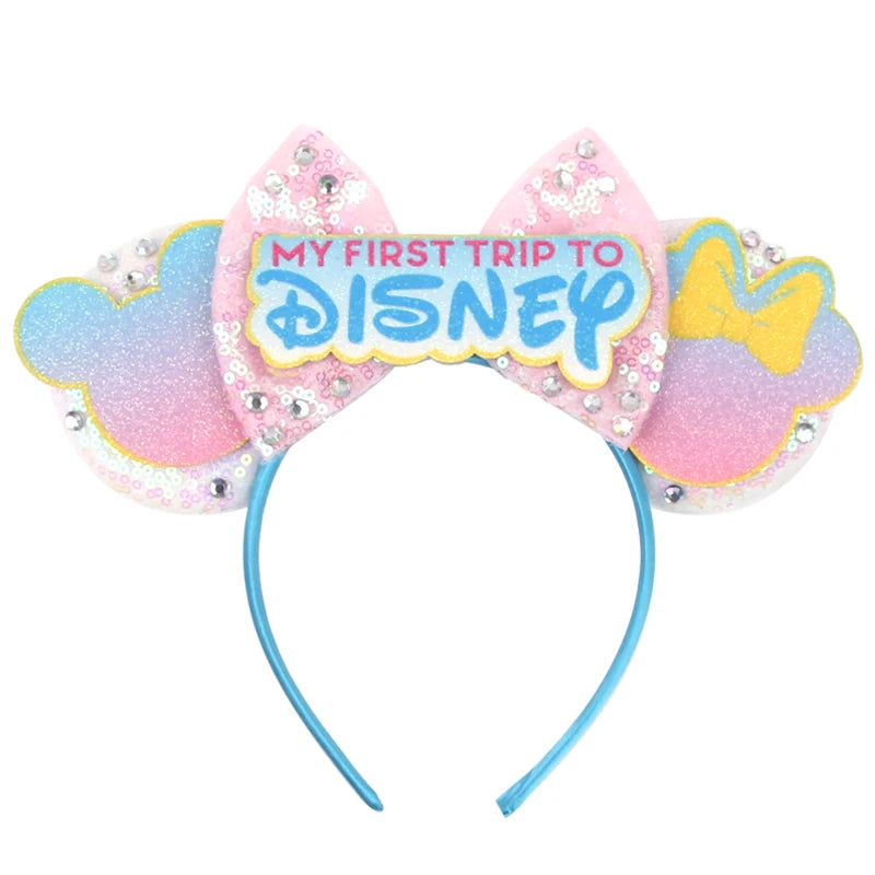 2023 Mouse Ears Headband For Kids Adult Halloween Spider Sequins Bow Hairband Festival Party Cospaly DIY Hair Accessories