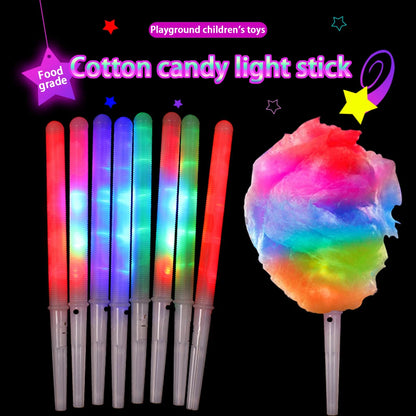 10/20/30 PCS 3 Modes 31.5cm Colorful LED Glow Sticks Cotton Candy Marshmallows Sticks LED Light Tubes Party Props Party Supply