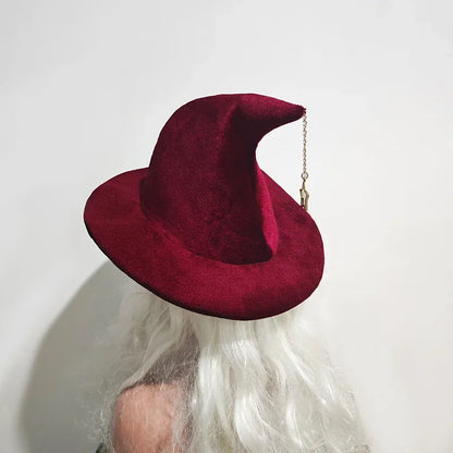 1Pieces New Star Pendant Witch Hat Witch Hat Witch Hat Makeup Stage Halloween Christmas Party Dress Up Party Performance