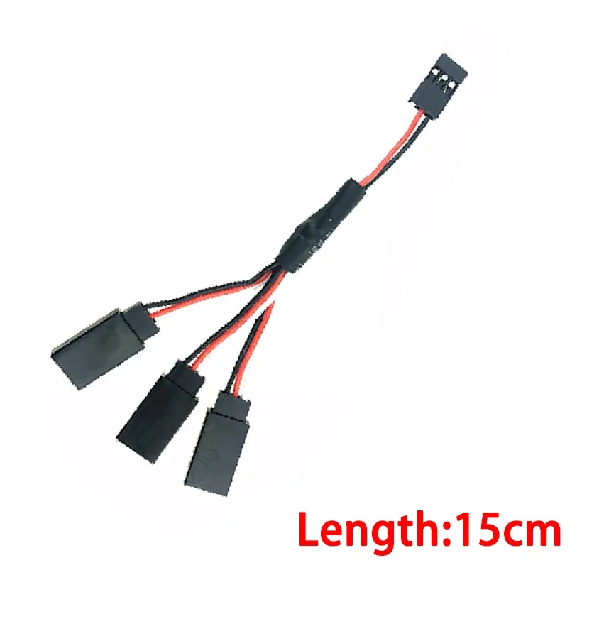 1PCS 15/30/50cm RC Servo Extension Cable 1to1 1to2 1to3 1to4 for Futaba JR Male to Female RC Model