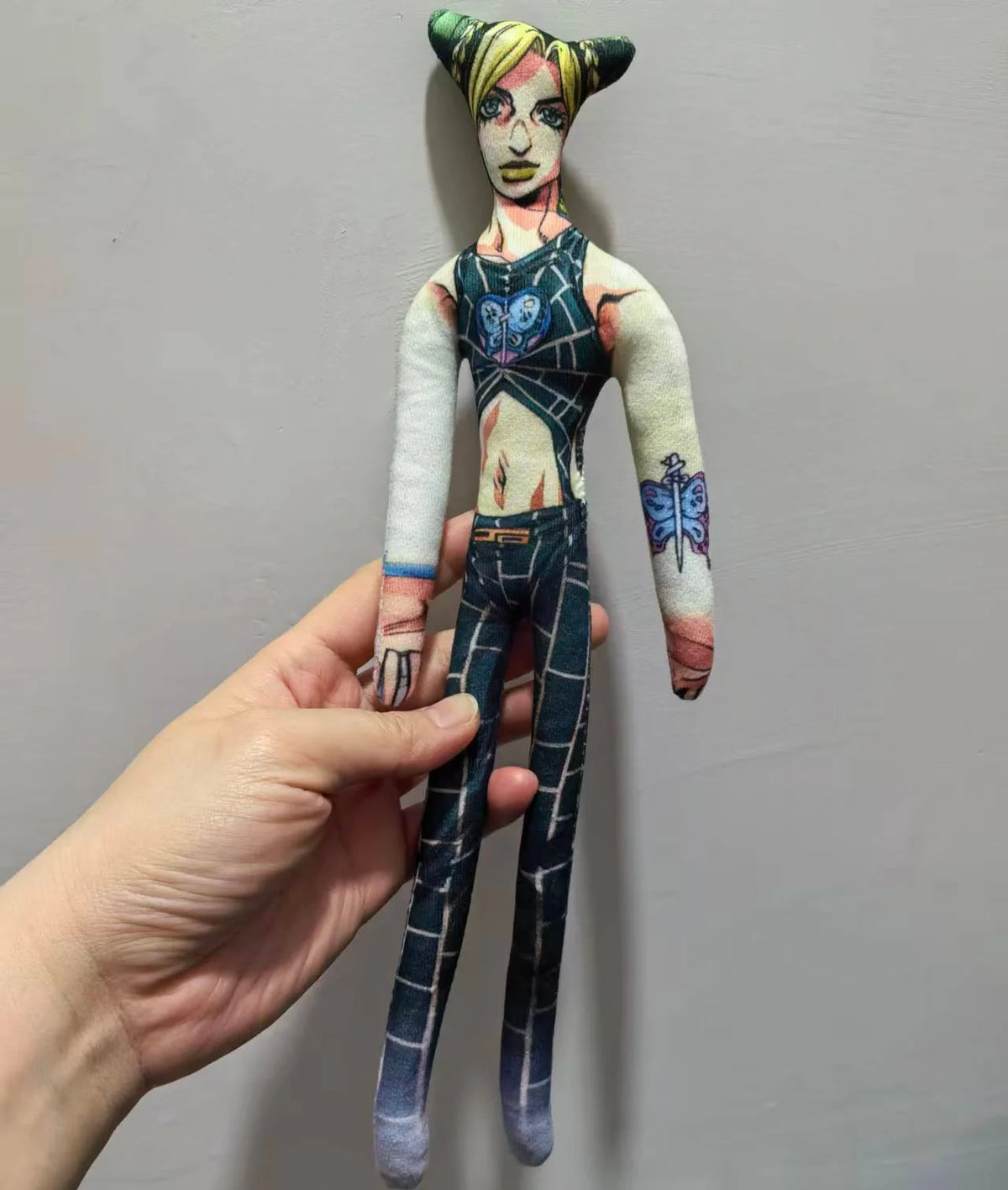 28cmJoJo Jotaro Kujo Joseph Joestar Gyro Zeppeli Johnny Joestar Stuffed Doll Abstract Wire Skeleton Cosplay Fans Collection Gift