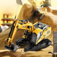 Alloy Remote Control Excavator Toy Car with Lights Sound Effect Electric Excavator Automobile Engineering Vehicle Children Gifts