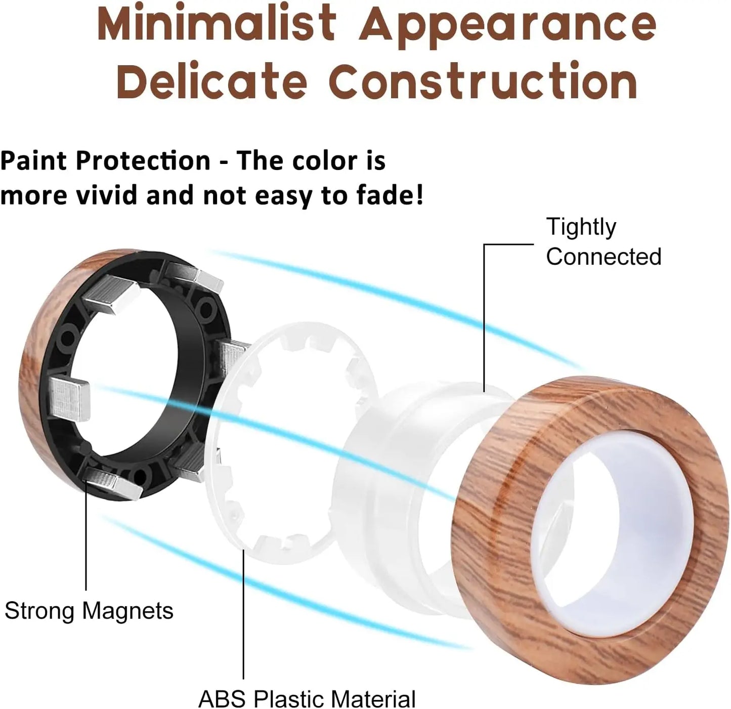 3PCS Magnetic Ring Fidget Toys Set ADHD Anxiety Magnetic Finger Spinner Pack for Teens Adults and Kids Magnet Stress Relief Toy