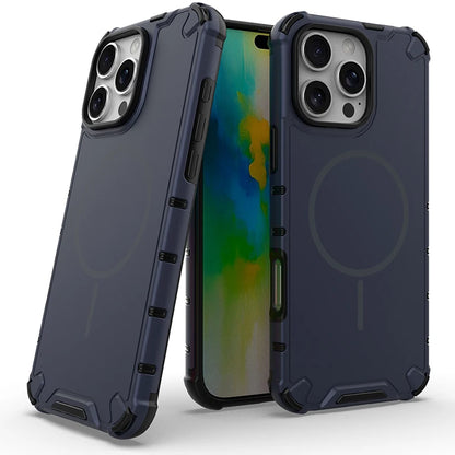 Anti-slip Bumper Armor Magnetic Magsafe Cover For iPhone 16 15 14 13 12 11 17 18 Pro Max 18Pro Military Shockproof Phone Case