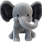 25cm Gray Elephant Stuffed Plush Toys Kawaii Animals Soft Sleeping Stuffed Pillow Doll Plushie for Baby Room Decorative Gifts