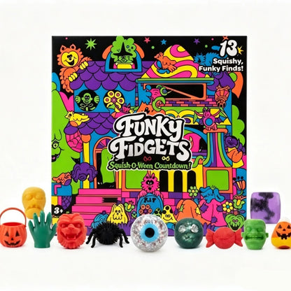 Halloween Party Advent Calendar 13 Days Spooky Squishy Slow Rise Stress Relief Countdown Gift Box Party Favors Advent Calender