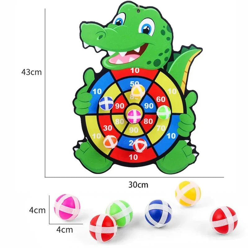 Educational Games Dart Board Baby Toy Stickey Ball Dart Indoor Sports Child Montessori Games for Children 3 to 7 Years