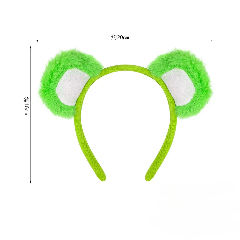Cute Bear Ears Headband Halloween HairBand Animal Costume Children Adult Party Accessories for Halloween Cosplay