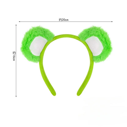 Cute Bear Ears Headband Halloween HairBand Animal Costume Children Adult Party Accessories for Halloween Cosplay