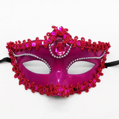 Dance Party Diamond Venetian Mask Feather Flower Wedding Carnival Performance Costume Sexy Lady Mask Masquerade Christmas 2026