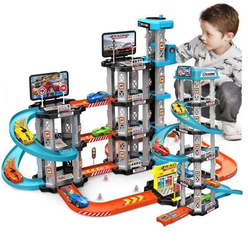Race Track Car Ramp Toy Educational Games Racing Gliding Rail Puzzle Set For Kids Boy 2 3 4 5 Years Birthday Gifts Children Toys
