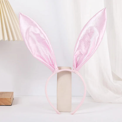 1pc sold color gingham rabbit ear headband in stock headband bunny girl hair clip Halloween rabbit headband