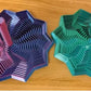 3D Printed Expanded Sensory Fidget Star,Easy-Grip Handles, Whirling Spiral Hexagon Spinner for Stress (Red and Blue,4.64in)
