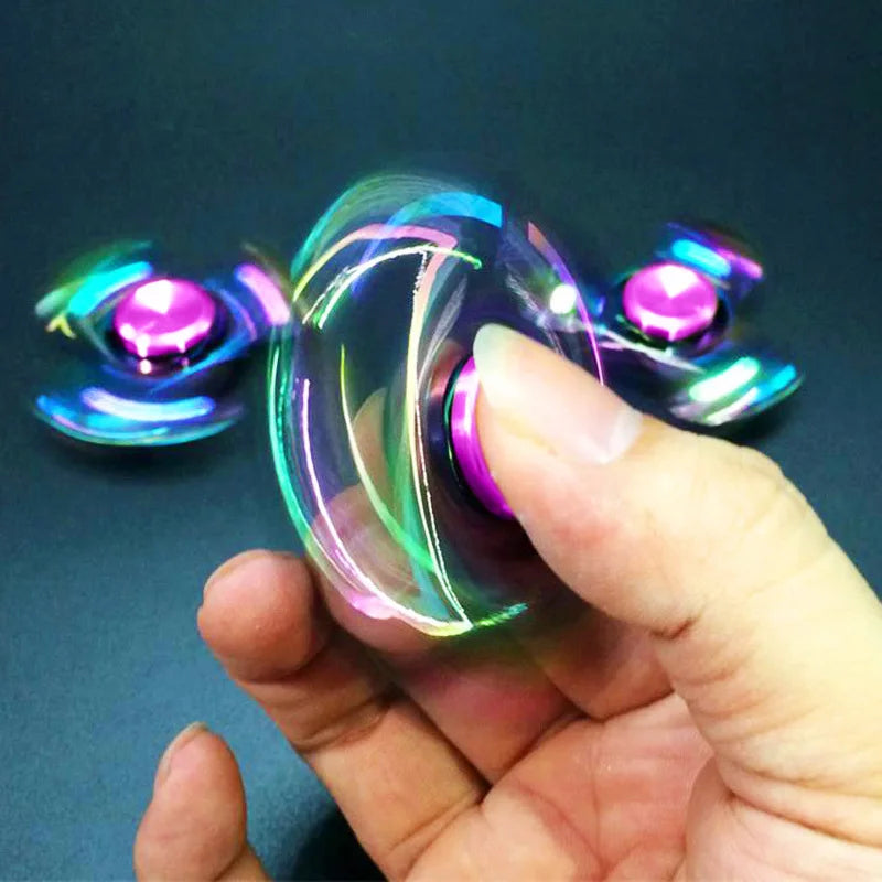 1 piece set colorful fidget spinner for adults zinc alloy stress relief toy office anxiety relief stress relief leisure gift