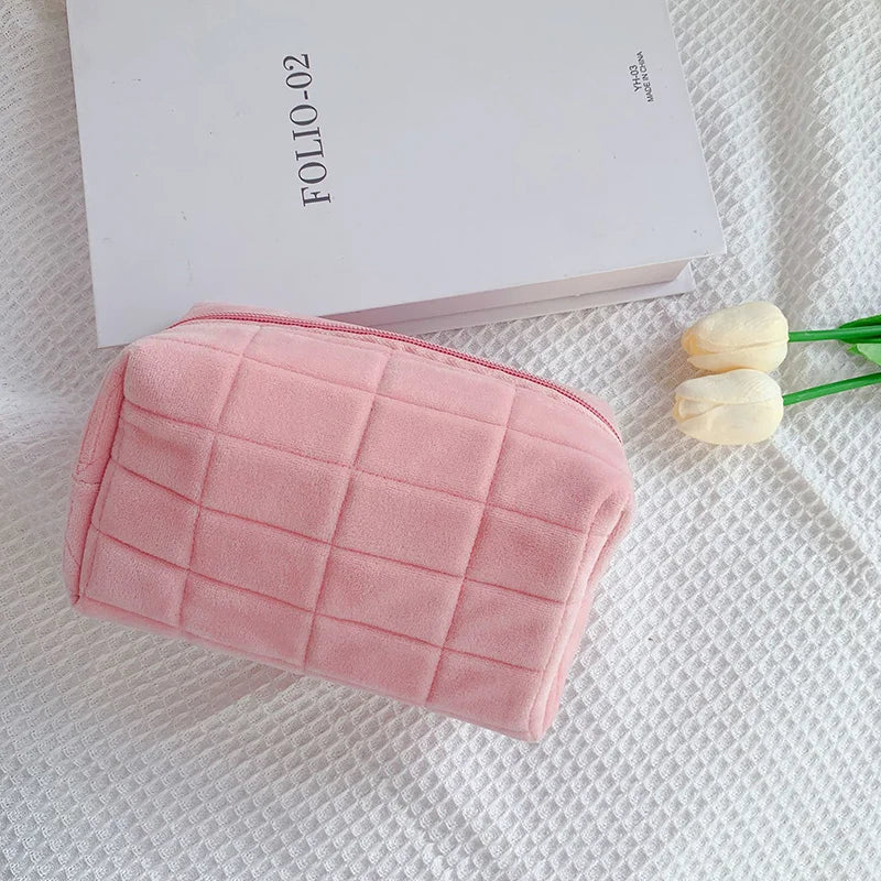 Kawaii Pencil Case Creative Pillow Bag Large Capacity Short fluff Bag for Girls School Supplies Stationery Box Cosmetic Bag