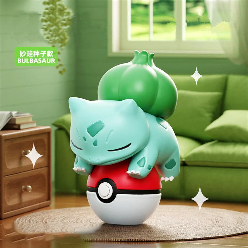 Authentic Pok é mon Pok é Ball Night Light Doll Handmade Pikachu CHARMANDER Doll Model Ornament Children's Toy Christmas Gift