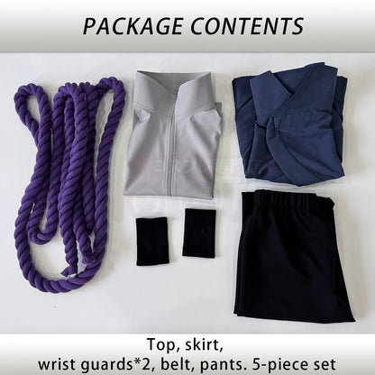 HOLOUN Anime Uchiha Sasuke Cosplay Costume Top Pants Belt Cos Convention Gift Adult Version Unisex