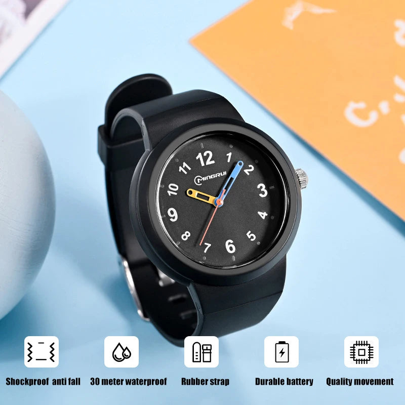 UTHAI CA03 3-12 Year Old Children's Watch Fashion Simple Sports Comfortable Waterproof High Boys Girls Quality Quartz Watches