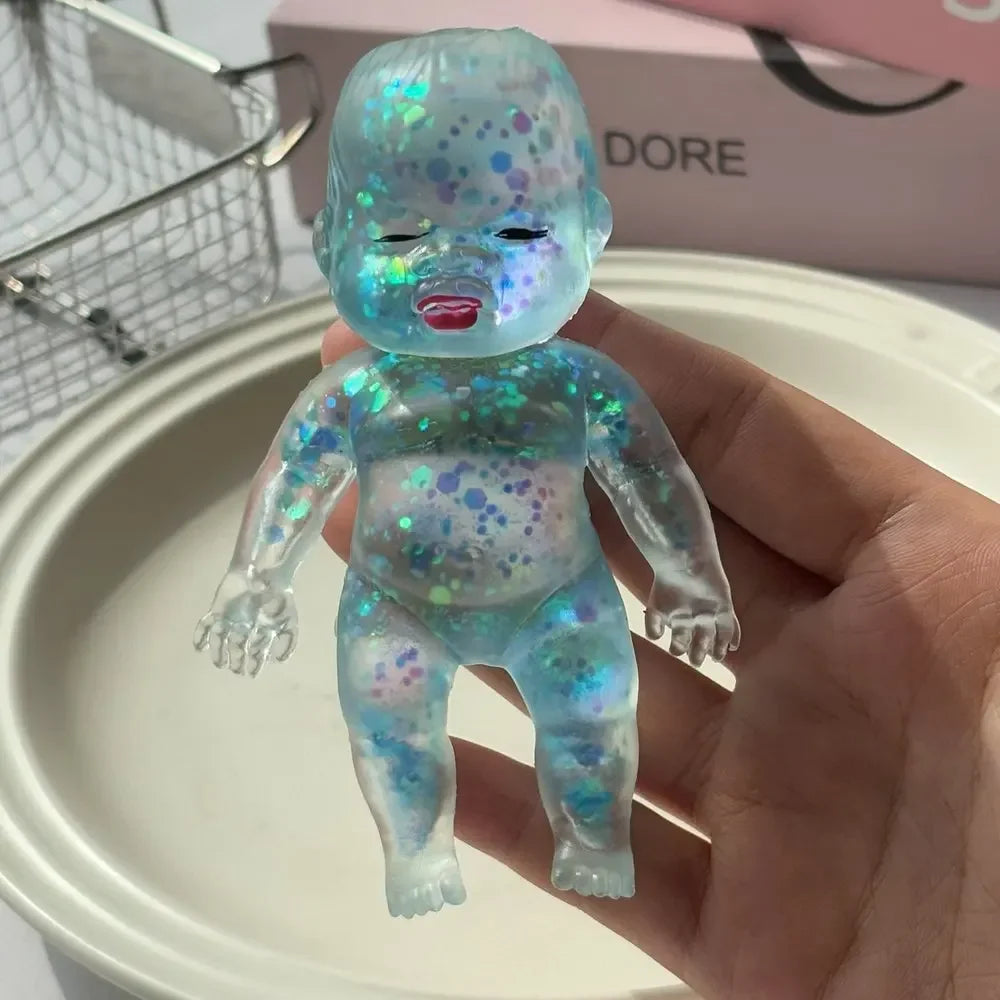 Squishy Maltose Sugar Glitter Shiny Stress Relief Toy Stretchable Slow Rising Fidget Toy Adults Stress Relief Gifts Home Decor