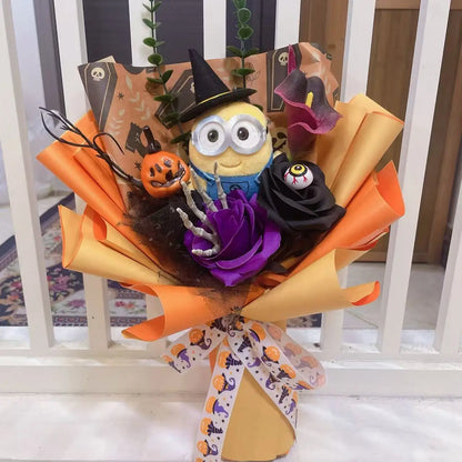 Genuine Stitch Micky Minions Pikachu Plush Dolls Anime Cartoon Cosplay Christmas Halloween Styles Creative Handmade Bouquets