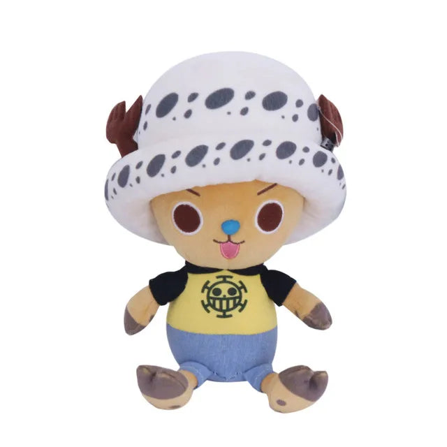 Japanese Anime 25cm One Piece Original Plush Toys CartoonFigure Luffy Chopper Ace Roronoa Zoro Cute Stuffed Doll Kids Xmas Gifts