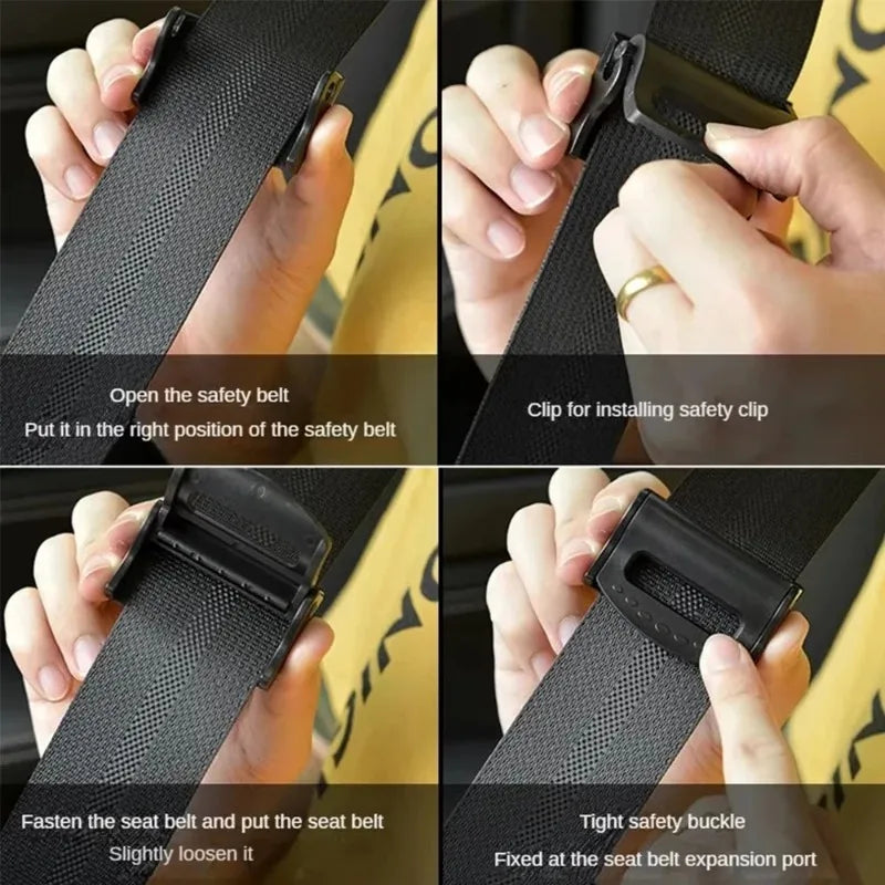 Universal Car Safety Belt Clips Slip-Resistant Seat Belt Buckle Simple Clamp Fixing Clip Strong Auto Seat Belt Clamp Fixing Clip