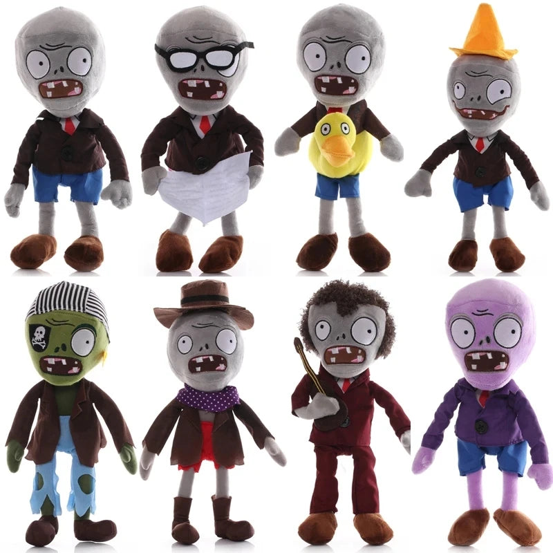 1pcs 30cm Plants VS Zombies Plush Toys PVZ Zombies Gargantuar Hats Pirate Zombies Plush Soft Stuffed Toys for Children Kids Gift