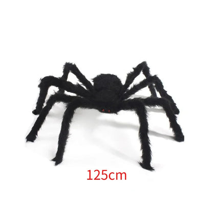 30cm/50cm/90cm/150cm/200cm Extra Large Plush Black Spider Outdoor Home Bar Party Haunted House Horror Props Halloween Decoration