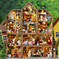 Doll House Miniature 3D Puzzle Toys Wooden Dollhouse Handmade Assembly Models For Teenagers Birthday Gifts Home Decoration