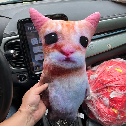Cute El Gato Wowwow Cat Doll Plush Toy Simulation Stuffed Animal Collectible for Kids Birthday Or Holiday Gift