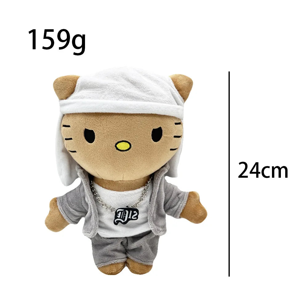 Multiple Styles Cute Cat Eminem XXXTentacion Frank Ocean Plush Toy Doll with Clothes Stuffed Soft Plush Toys Fans Collect Gift
