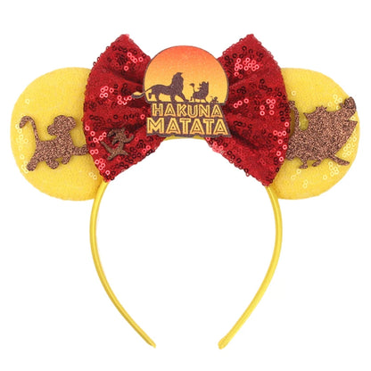 2023 Mouse Ears Headband For Kids Adult Halloween Spider Sequins Bow Hairband Festival Party Cospaly DIY Hair Accessories