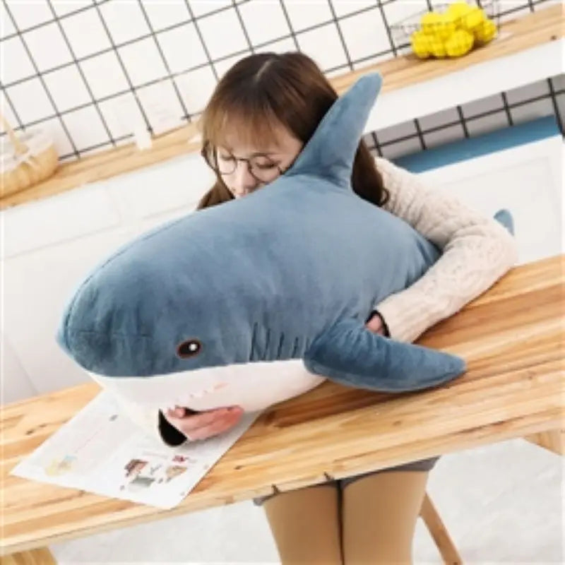 Shark Soft Stuffed Toys Sea Animal Accompany Pillow Plushies Animal Doll For Children Boys Gifts Birthday Party Decor