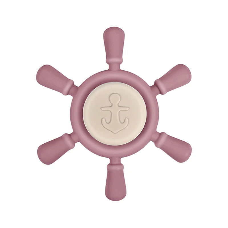 Silicone Suction Cup Spinner Toy for Baby Kids Car Travel Table Highchair Window Sensory Cartoon Rattles Fidget Educational Toy